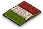 Blumenbeetflagge Italien