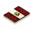 Blumenbeetflagge Peru