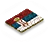 Blumenbeetflagge Serbien